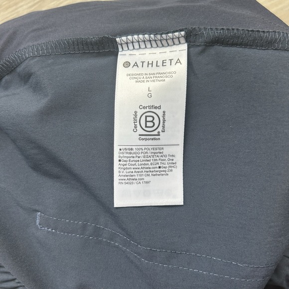 Athleta Midday Mid Rise Short Navy Blue Women's Size Large‎ - Picture 5 of 10